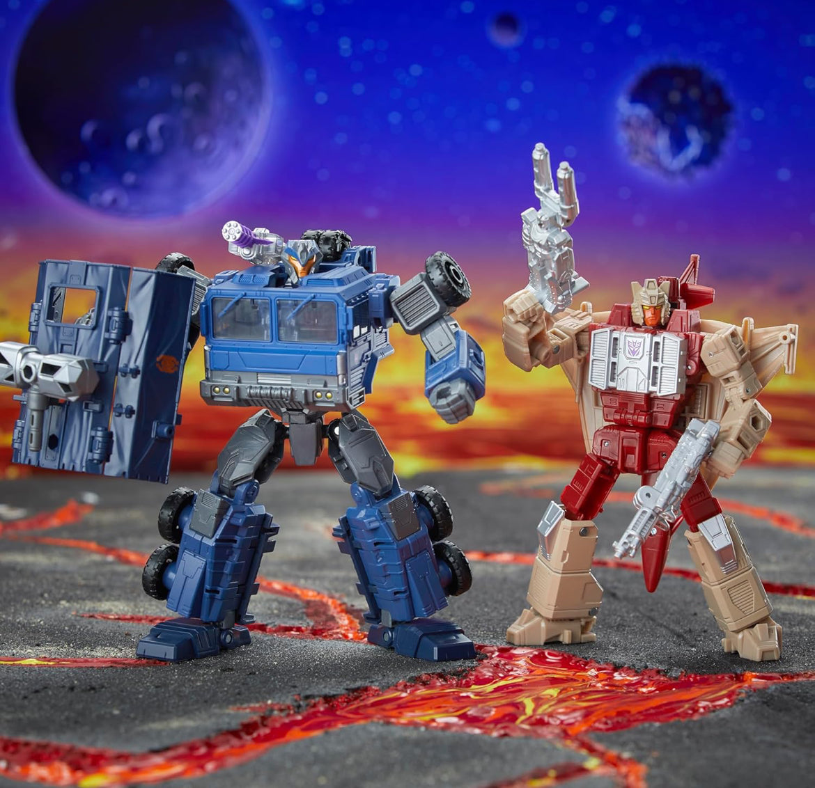 Transformers Legacy United Doom ‘n Destruction Collection, Mayhem Attack Squad Omskakelbare Aksiefiguur 4-pak, Breakdown & Windsweeper, 8+ Jaar