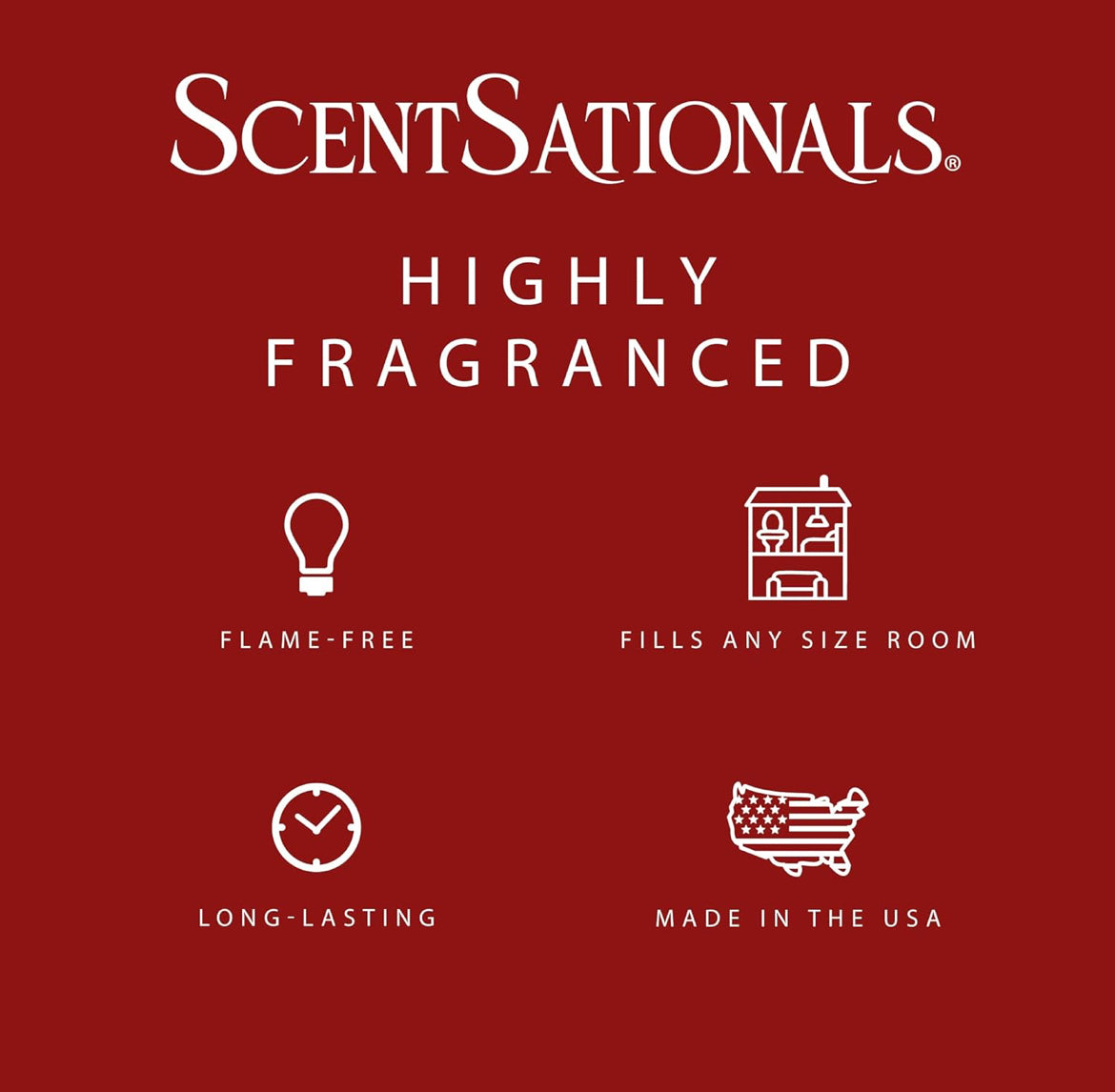 Scentsationals Wax Melts, Wax Cubes Strong Scent - Strawberries & Cream - Long Lasting 10oz (Pack of 4)