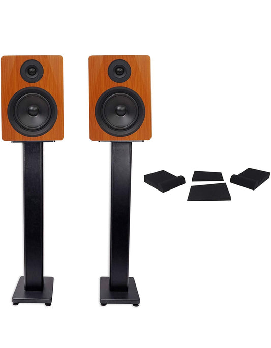 Rockville Paar APM5C 5.25" 2-rigting 250W Aangedrewe USB Studio Monitors en Staanders+Kussings