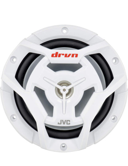 JVC CS-DR6200M Marine 6.5" 2-rigting Koaksiale Luidspreker - Stel van 2 (Wit) met Waterbestande Woofers / UV-bestande Roosters / Maks. Krag 150W