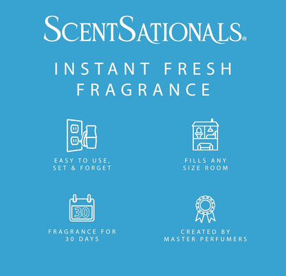 ScentSationals Bubbles Fragrance Oil Plug In Air Freshener Refills 3-Pack - Works w/ Scentsationals Wall Plugs - Packaging May Vary