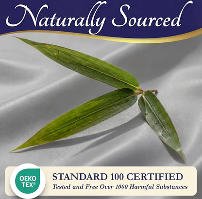 DECOLURE 100% Viscose Derived from Bamboo Sheets King Size - Luxury 4 Pc Naturally Cooling Sheets, Ultra Soft Bed Set - Deep 17" Pockets, Durable Double Stitching, Oeko Tex Standard (Light Grey)