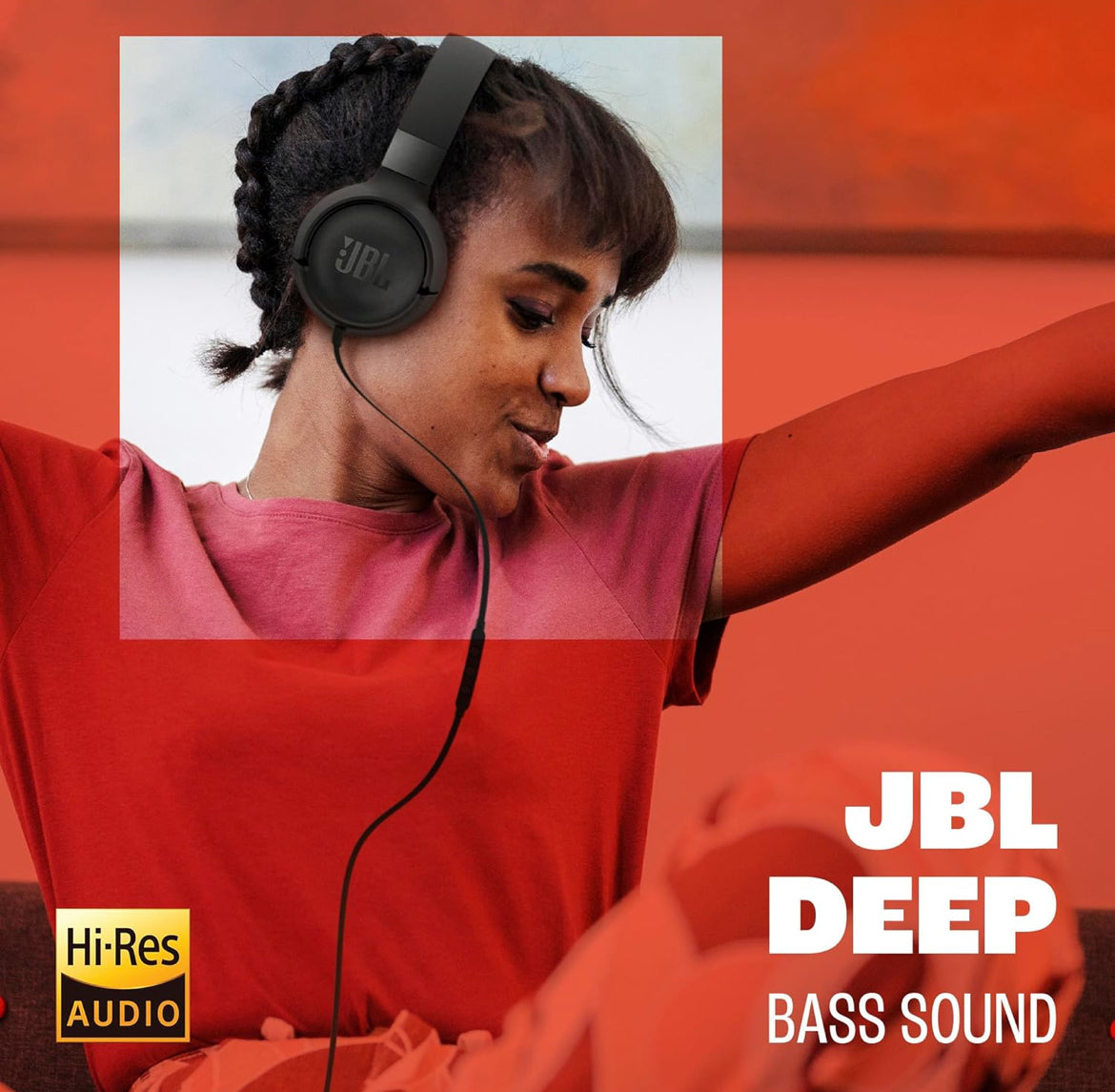 JBL Tune 520C - USB-C Wired on-Ear Headphones with Hi-Res Audio Support, Pure Bass Sound, Comfort fit, USB-C connectivity, 3-Button Remote with Microphone and EQ presets Control (Purple)