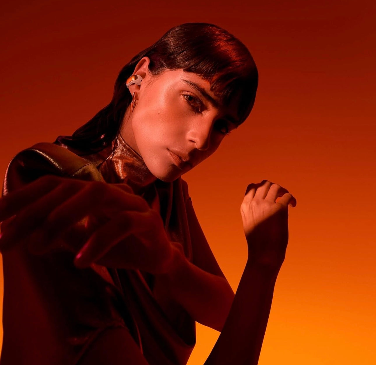 Bose Ultra Open True Wireless Earbuds with OpenAudio Clip On Design for Comfort - Sunset Iridescent - Limited Edition