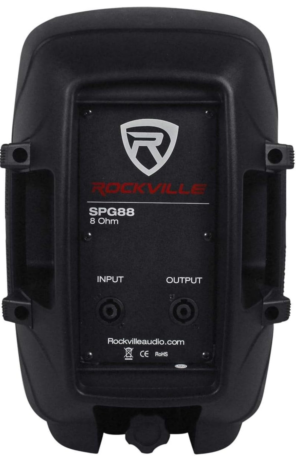 Rockville SPG88 8" Inch Passive 400w DJ PA Speaker ABS Lightweight Cabinet 8 Ohm