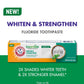 ARM & HAMMER Essentials Whiten & Strengthen Fluoride Toothpaste - Pack of 4 (4.3oz Tubes) - Fresh Mint