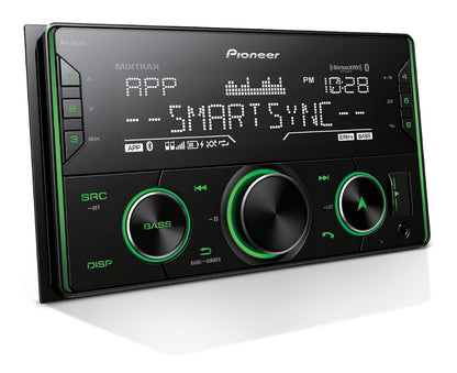 Pioneer MVH-S622BS Double Din Car Stereo with Bluetooth, USB
Digital Media Receiver, SiriusXM, Color Change, FLAC, Voice Control, 50W x 4 Output, 13-Band EQ, AM/FM, Hi-Volt RCA Preouts
