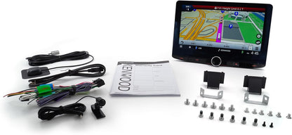 Kenwood GPS-navigasiestelsel 10.1"-multimedia-ontvanger; 10.1"-hoëdefinisie-monitor met kapasitiewe raakpaneel; Apple CarPlay; Android Auto gereed; Ingeboude Bluetooth; HD-radio; Wi-Fi