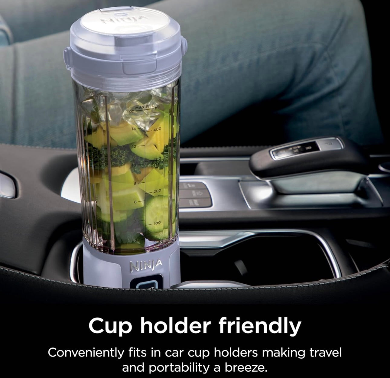 Ninja Blast Portable Blender, Cordless, 18oz. Vessel, Personal Blender BPA Free, Leakproof-Lid and Sip Spout, USB-C Rechargeable, Dishwasher Safe - Tinted Lavender (BC151LD)