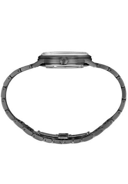 SEIKO SRPJ15 Outomatiese Horlosie vir Mans - Presage-versameling - Ryk Swart Patroonwyserplaat - Vlekvrye Staal, Swart Ioonafwerking - Waterbestand 50M