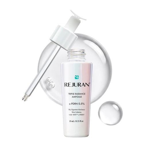 REJURAN Triple Radiance Ampoule Brightens Uneven Skin Tone, Smooths Texture & Boosts Radiance with Salmon DNA PDRN & Niacinamide (0.33 fl oz Travel Size)