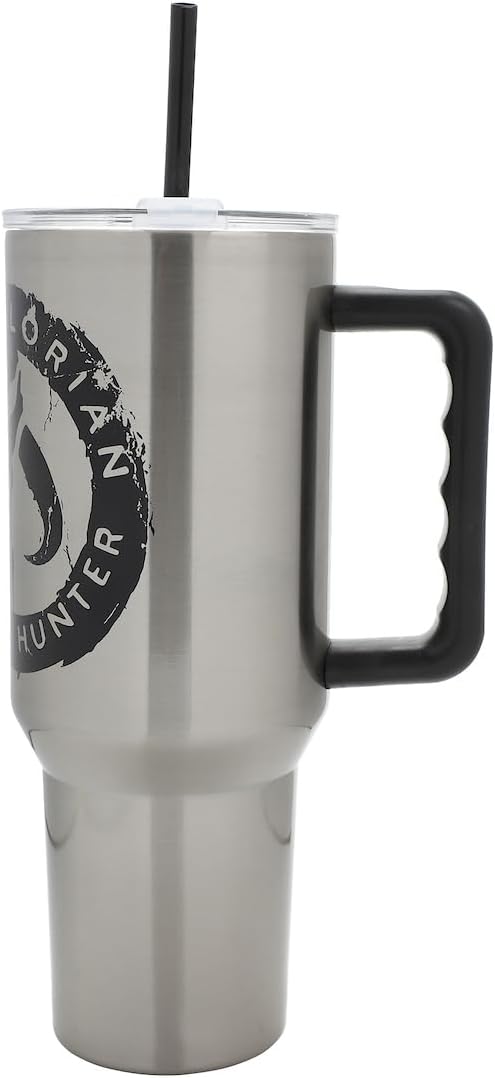 Insulated Stainless Steel Tumbler w/ Reusable Straw & Leak-Proof Lid Easy Carry Handle 40oz (Starwars)