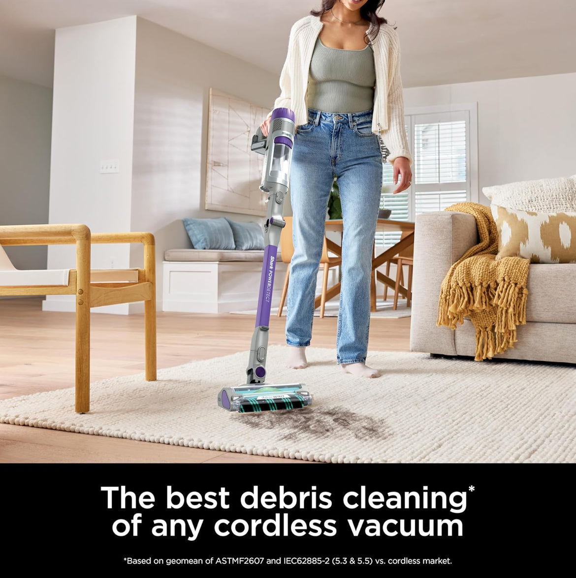 Shark PowerDetect Cordless Stick Vacuum, Powerful Suction, HEPA Filtration Dark Gray - NEW