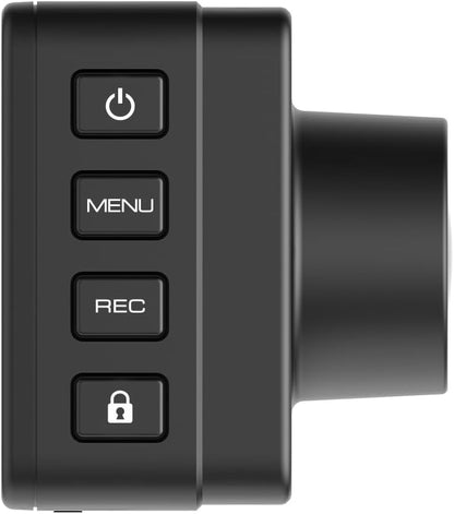 KENWOOD DRV-A510WDP Dash Cam Voorkant en Agterkant met GPS, Vol-HD Dash-kamera vir Motors, Vragmotors en RV's, Bluetooth- en WiFi-ondersteuning, Lusopname, G-sensor, Bewegingsbespeuring