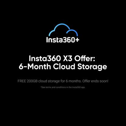 Insta360 X3-360 Action Camera with 5.7K 360 Active HDR Video, 4K Single-Lens Camera, Waterproof, FlowState Stabilization, 2.29" Touchscreen, AI Editing, for Motorcycle, Wintersports and Vlogging