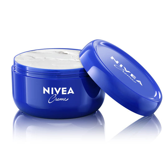 NIVEA Creme Gesig-, Hand- en Liggaambevogtigerroom, Ryk Liggaamroom vir Droë Vel met Provitamien B5 - Alle Veltipes, 450g-houer (2 Stuks)