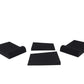 Rockville Pair APM5W 5.25" 2-Way 250W Powered USB Studio Monitors+Stands+Pads