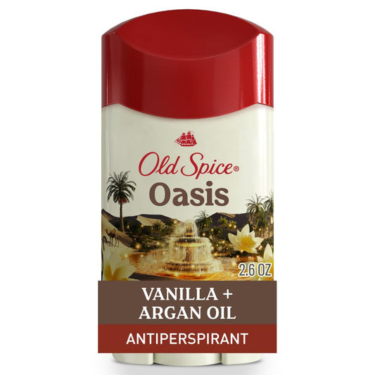Old Spice Antiperspirant & Deodorant for Men -  Oasis Scent with Vanilla +Argan Oil (2PK)