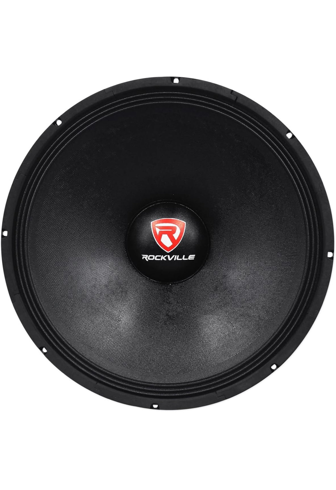 Rockville RVP18W8 1200 Watt 18" Rou DJ PA Subwoofer 8 Ohm, Hoë-Uitslag Woofer, Diep Bas, Duursame Konstruksie, vir Regstreekse Klank en Tuis teater