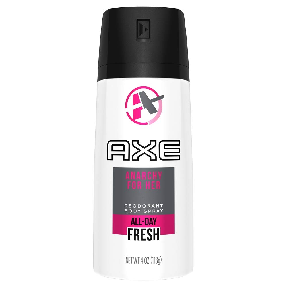 AXE Body Spray Anarchy for Her All Day Fresh - 4 oz (Pack of 6)