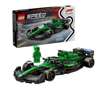 LEGO Speed Champions Aston Martin Aramco F1 AMR24 Renmotor Speelding - Boustel vir Kinders