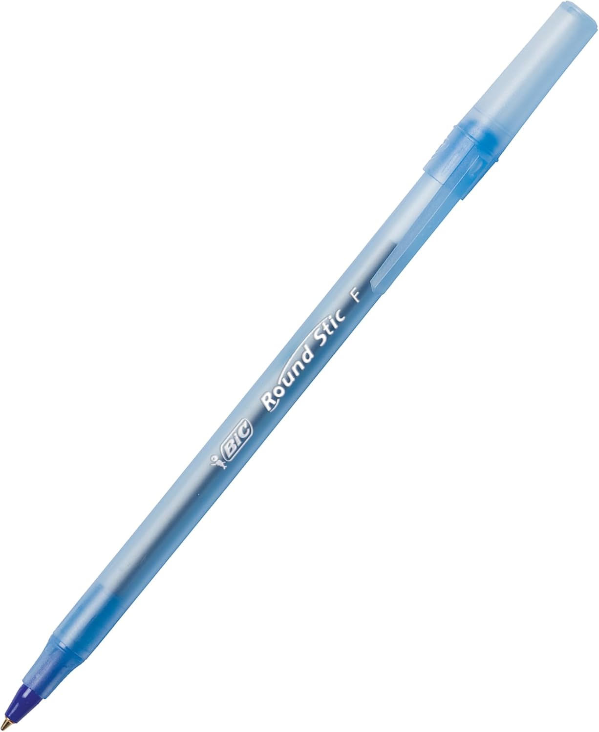 BIC Round Stic Xtra Precision Fine Blue Ballpoint Pens, Medium Point (0.8 mm), 12CT (Pack of 3)