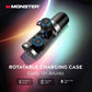 Monster Clarity 101 AirLinks Wireless Earbuds, Bluetooth 5.0 in-Ear Headphones with Charging Case, Stereo Earphones Deep Bass Sound, IPX5 Waterproof, Built-in Mic, Clear Call, Secure Fit for Sports