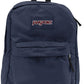 JanSport SuperBreak One Backpack Navy - Durable, Lightweight Bag with 1 Main Compartment, Front Utility Pocket with Built-in Organizer - Premium Backpack