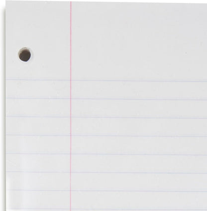 Mead Loose Leaf Paper, Wide Ruled Filler Notebook Paper, 8" x 10-1/2", 400 Sheets, Fits 3-Ring Binder (Pack of 2)