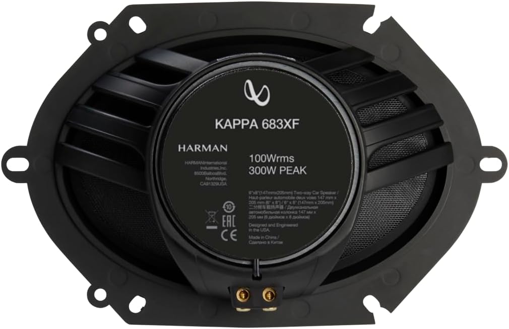 Infinity KAPPA Series 6x8 Inches (147mm x 205mm) 2-Way Car Speaker - (Pair)