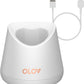 Replacement Charging Base for OLOV Groin Hair Trimmer, USB Recharge Dock & Charging Stand Compatible for OLOV Trimmer, Charging Dock with USB Power Cord, White