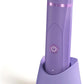 OLOV Electric Body Hair Trimmer - Groin Trimmer for Men - Bikini Trimmer Women - Wet/Dry Shaver Groomer, Replaceable Ceramic Blade Heads, USB Recharge Dock, Waterproof Hygiene Razor, Bright Purple