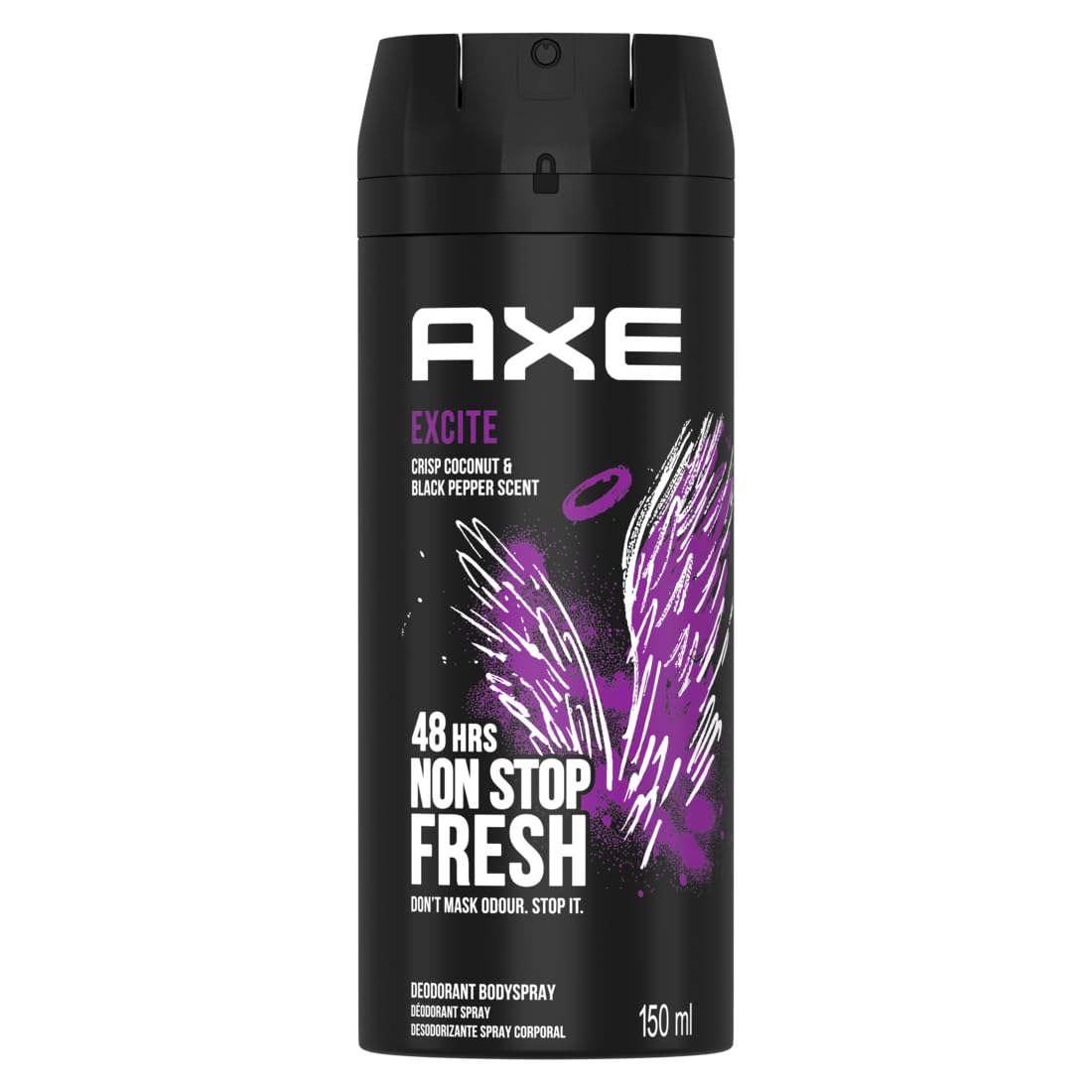 AXE EXCITE Body Spray 48Hr High Definition Scent (Pack of 2)