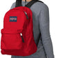 JanSport SuperBreak One Backpacks - Durable, Lightweight Bookbag with 1 Main Compartment, Front Utility Pocket with Built-in Organizer - Premium Backpack, Red Tape