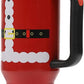Insulated Stainless Steel Tumbler w/ Reusable Straw & Leak-Proof Lid Easy Carry Handle 40oz (Santa Suit)