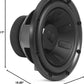Infinity Reference 10 Inch Subwoofer with SSI (Selectable Smart Impedance) - 1PC