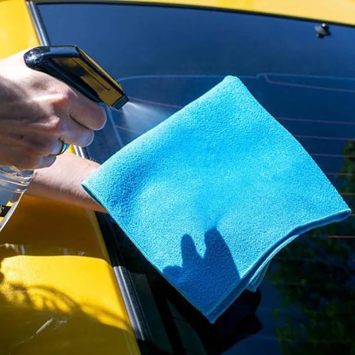 Meguiar's Perfect Clarity Glass Premium Herbruikbare Skoonmaaklappe met 'n Voortreflike Streepvrye en Pluisvrye Afwerking (3 Pak)