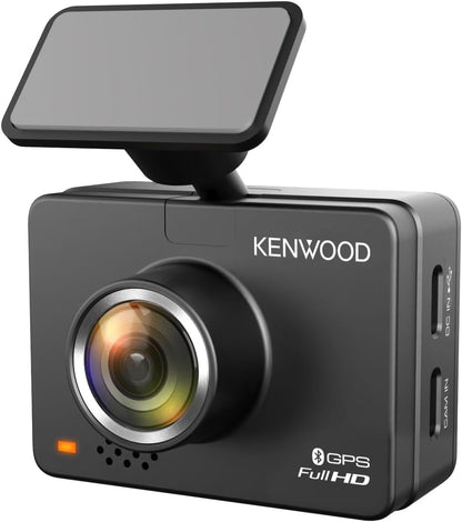 KENWOOD DRV-A310W GPS-paneelkamera, Volle HD-paneelkamera, WDR/HDR-motorkamera met Bluetooth- & Wi-Fi-verbinding, G-sensor, botsingsopsporing, opsionele agterkamera-ondersteuning