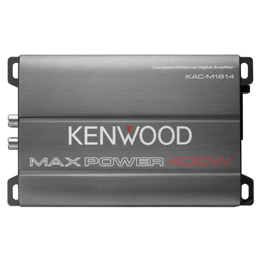 Kenwood KAC-M1814 4-Kanaal Kompakte Brugbare Mariene/Motorsport 400W Maksimum Krag Digitale Versterker