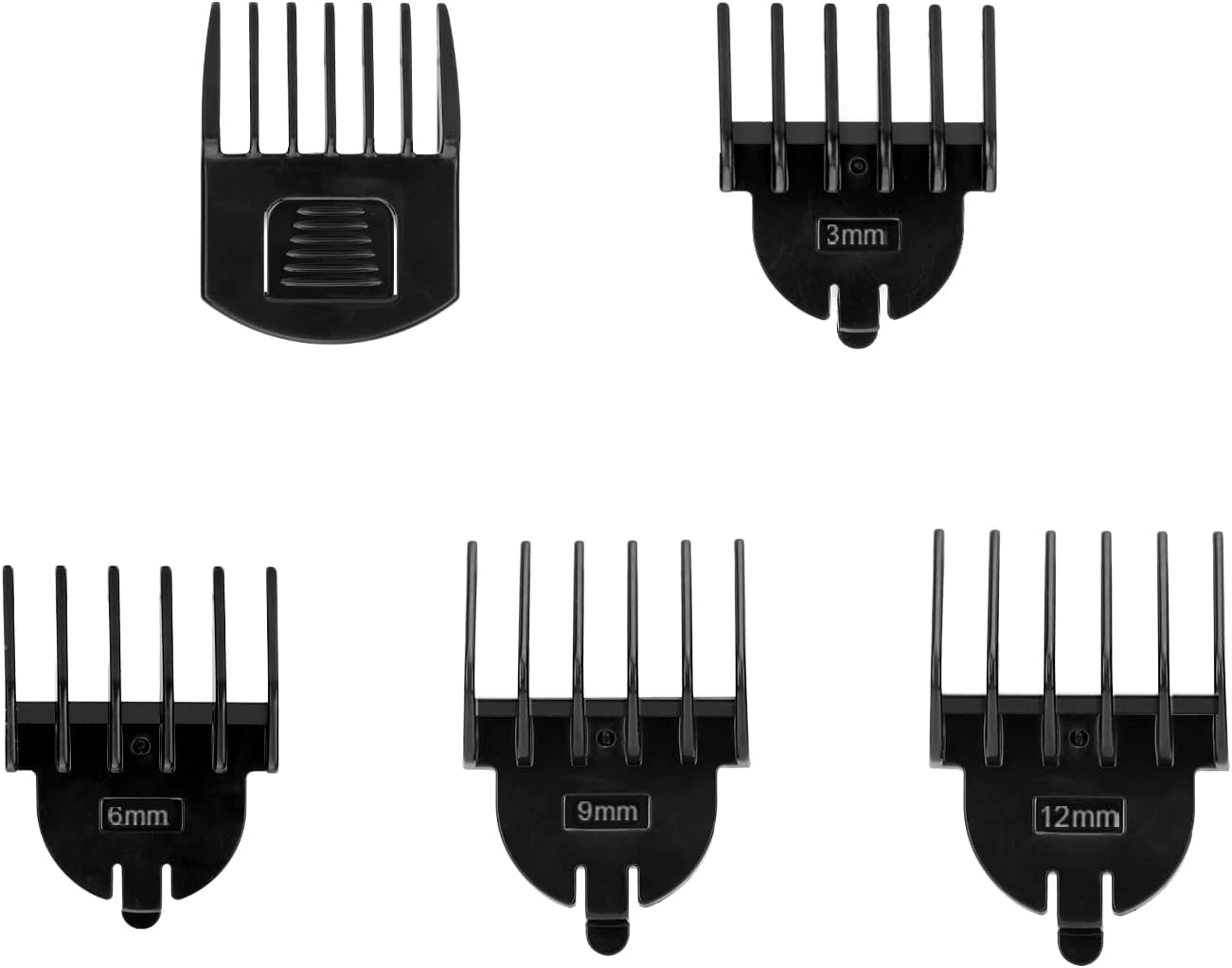 5Pcs Hair Clipper Combs Guides, Replacement Guard Combs for All in One Beard Trimmer