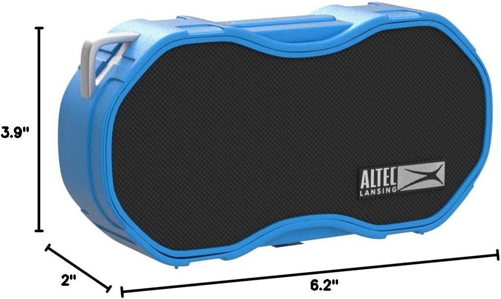 Altec Lansing Baby Boom XL - Waterdigte Bluetooth-luidspreker, Draadloos en Draagbaar vir Reis en Buiteluggebruik, Diep Bas en Harde Klank, 1 Pak, Blou