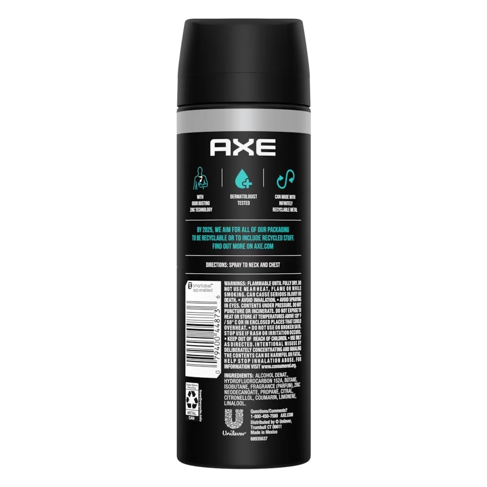 Axe Apollo XL Deodorant Body Spray 48HR High Definition Scent - (Pack of 2)