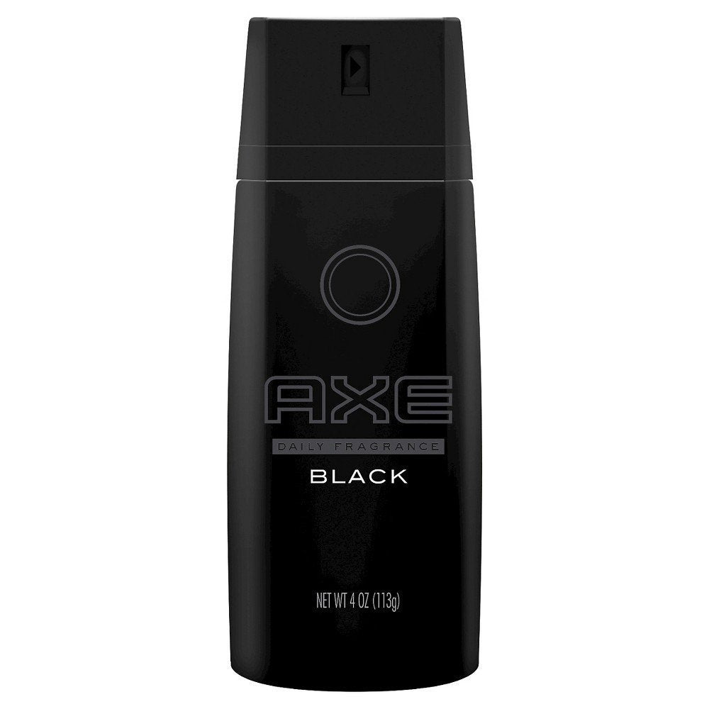 AXE Black Body Spray for Men Daily Fragrance -  4oz (Pack 2)