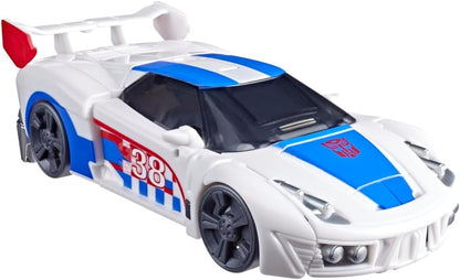 Transformers Age of the Primes Smokescreen, Deluxe Class 5.25-inch Converting Action Figure, Robot Toys for Ages 8+