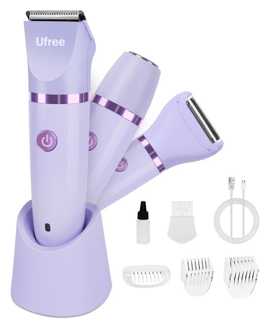 Bikini Trimmer Elektriese Skeermesse vir Vroue, Herlaaibare Skaamhaar-liggaamshaartrimmer Elektriese Skeermasjien vir Bene, Liggaamshare, Bikini Skeermasjien IPX7 Waterdig, Geskenke vir Vroue, Pers