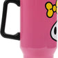 Insulated Stainless Steel Tumbler w/ Reusable Straw & Leak-Proof Lid Easy Carry Handle 40oz (Melody Face)