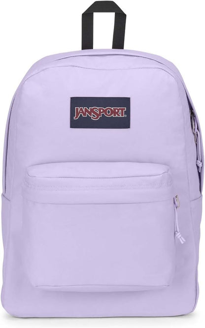 JanSport SuperBreak One Backpacks - Durable, Lightweight Bookbag with 1 Main Compartment, Front Utility Pocket with Built-in Organizer - Premium Backpack, Pastel Lilac
