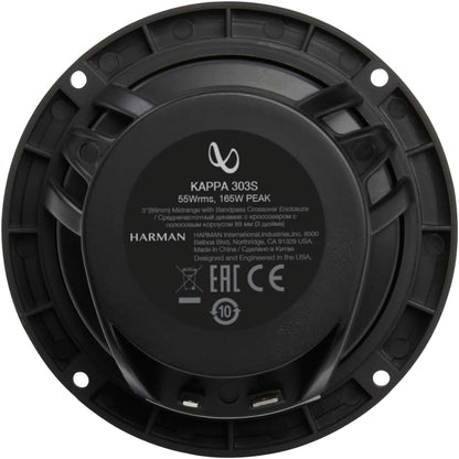 Infinity Kappa Series 3 Inches (89mm) Midrange with Bandpass Crossover Enclosure - (Pair)