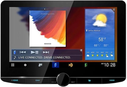 KENWOOD eXcelon 10.1" Hoëdefinisie Navigasie Motorstereo-ontvanger met Kapasitiewe Raakpaneel