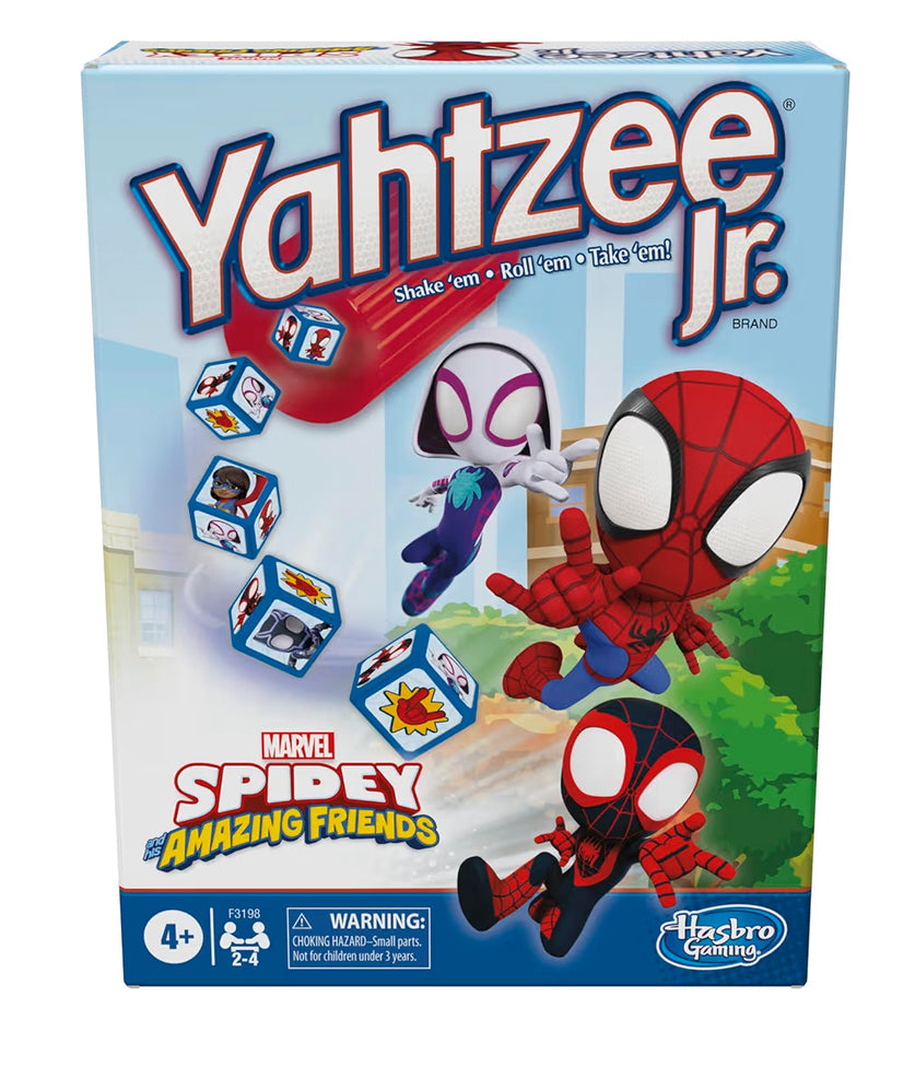 Hasbro Gaming Spidey and His Amazing Friends Yahtzee Jr.Marvel Edition Board Game for Kids - (Ages 4 and Up)